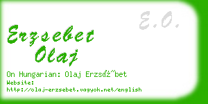 erzsebet olaj business card